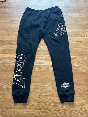 Pro Standards NBA Black Los Angeles Lakers Logo Jogger Pants